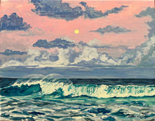 Lavender Skies and a Yellow Moon