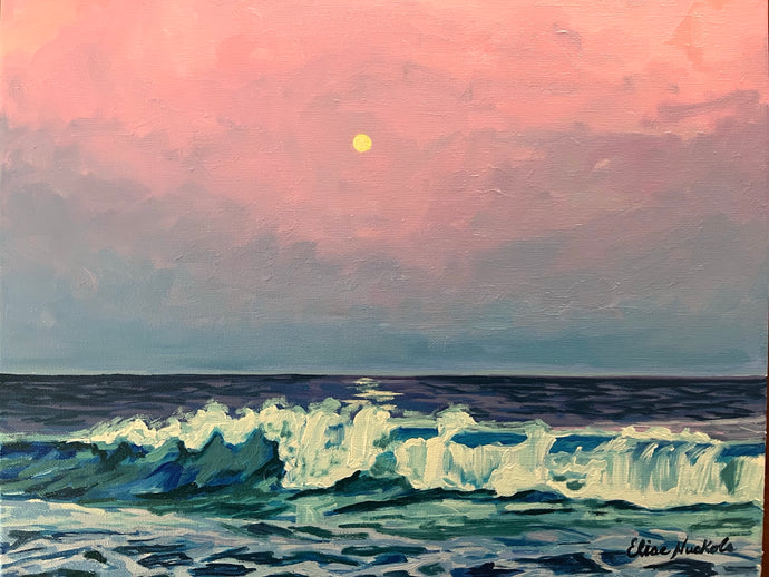 Full Moon on the Waves