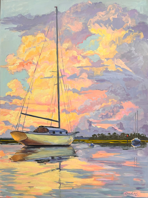 The Moorings at Sunset