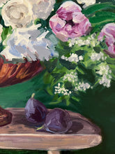 Early Summer Iris and Spirea