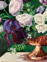 Early Summer Iris and Spirea