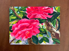 Red Camellia Pair