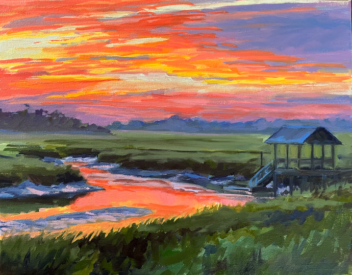 Misty Sunrise on the Creek