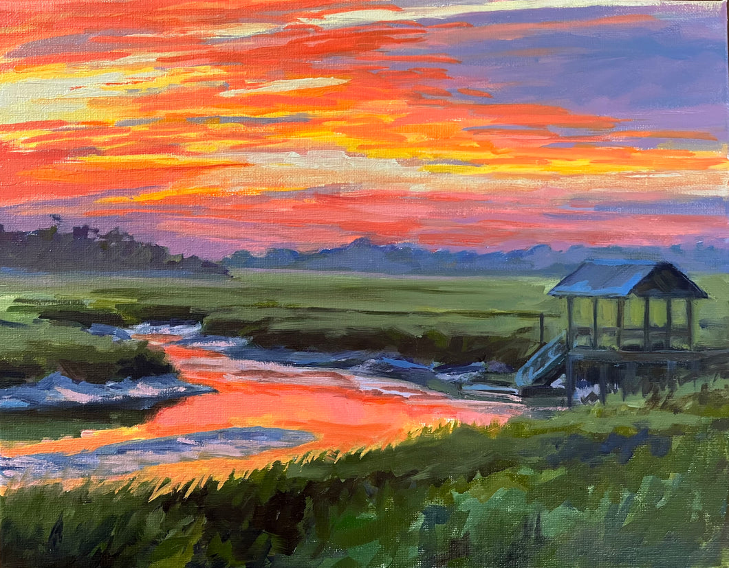Misty Sunrise on the Creek