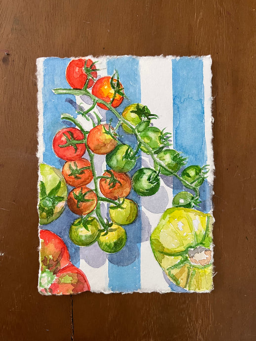 Blue Stripe Cherry and Heirloom Tomatoes