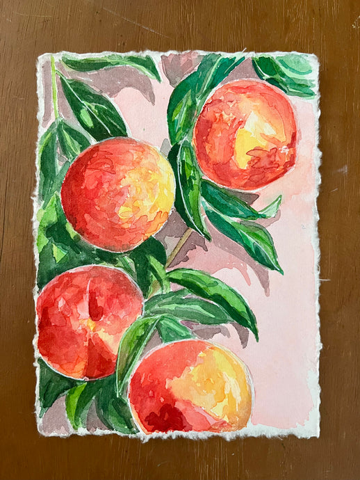 Peaches on Pink