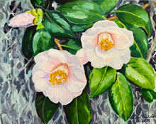 Spanish Moss and Camellias