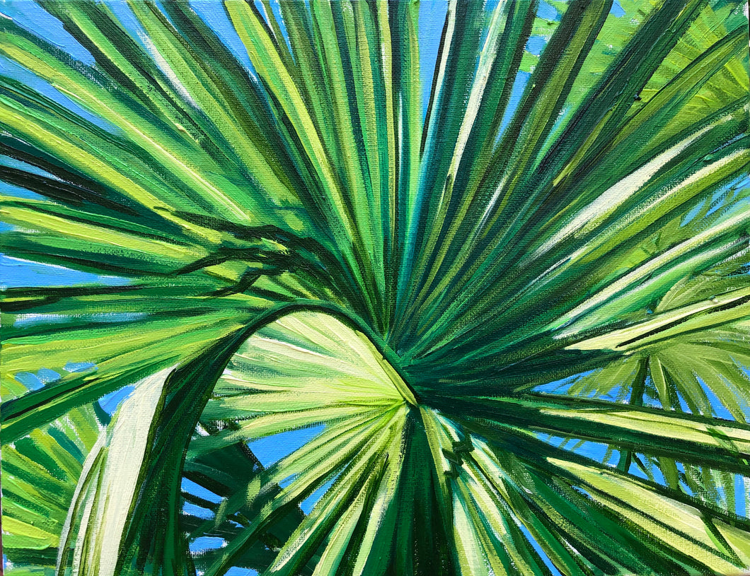 Petite Autumn Palmetto Frond