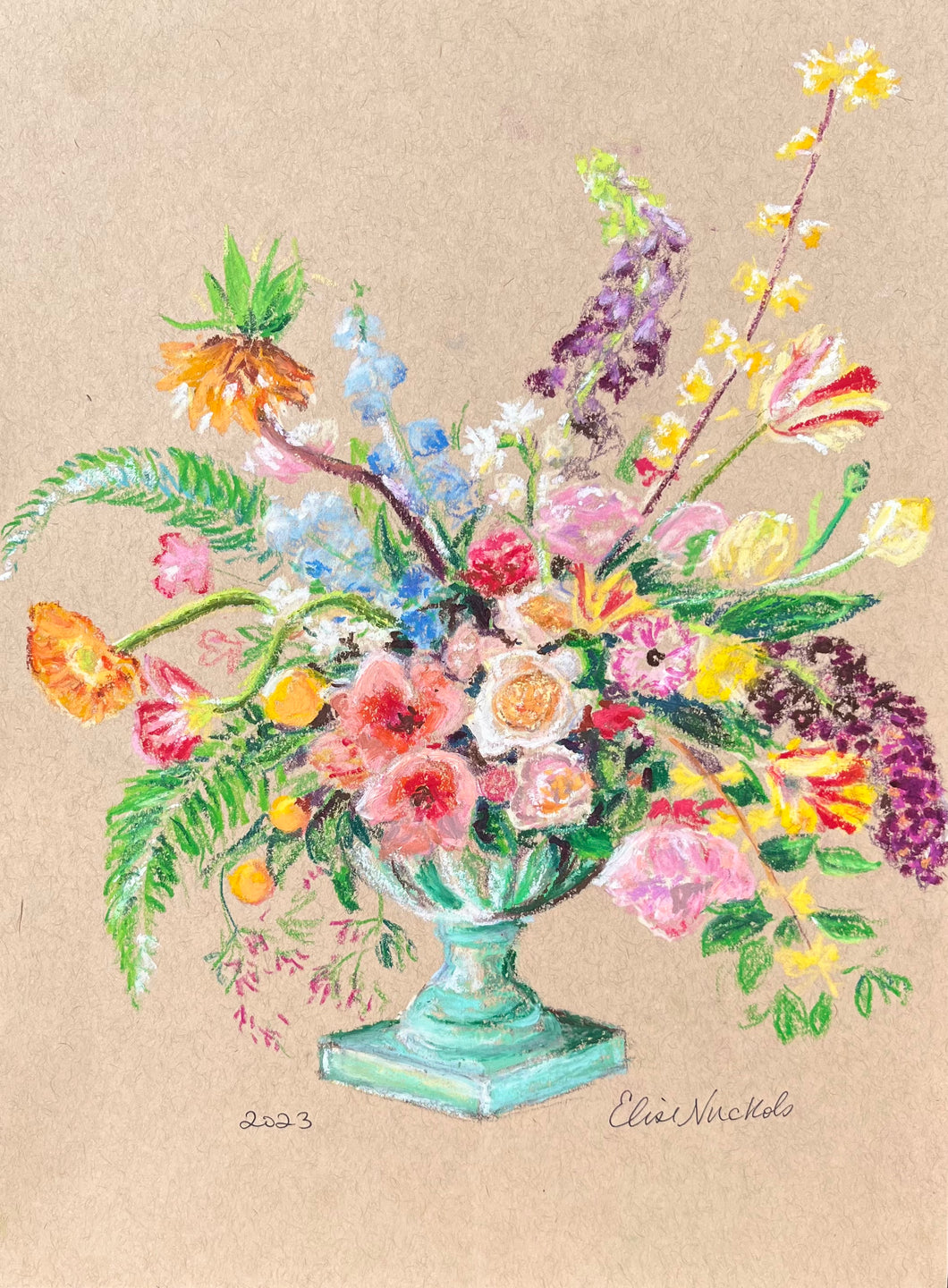 Amaryllis, Poppies, Tulips and Forsythia