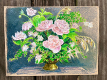 Roses, Astrantia, Hellebores, and Maidenhair Fern