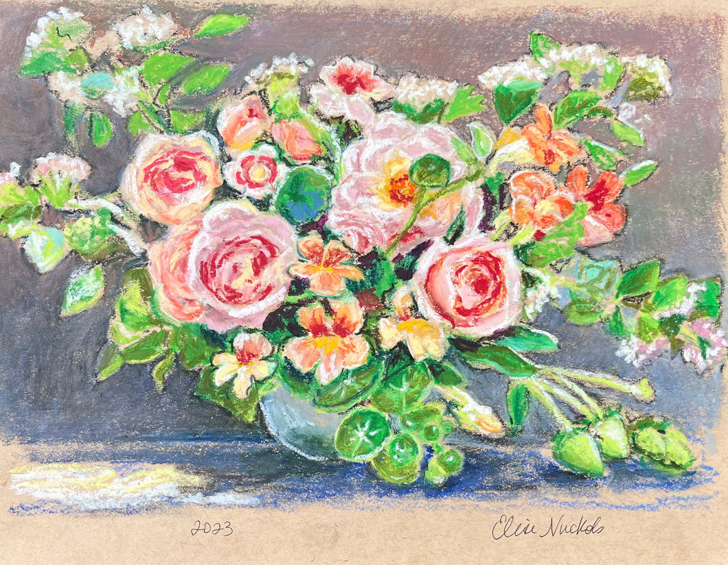 Roses and Nasturtiums