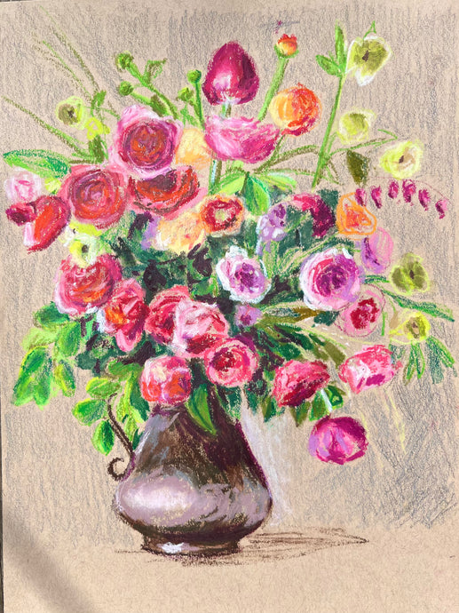 Tulips, Roses, Dogwood, and Dicentra