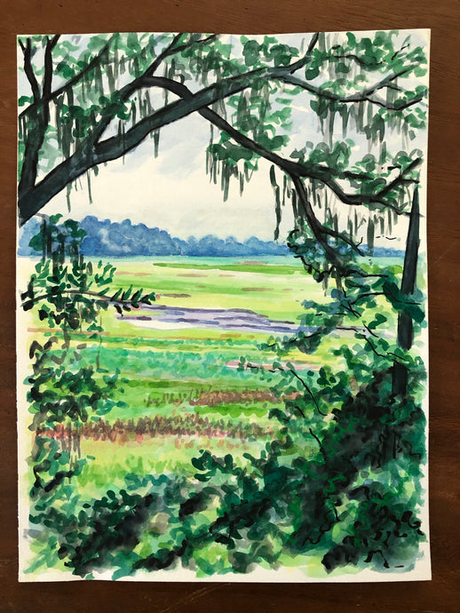 Looking Towards Charles Town Landing from Higgins Pier Park