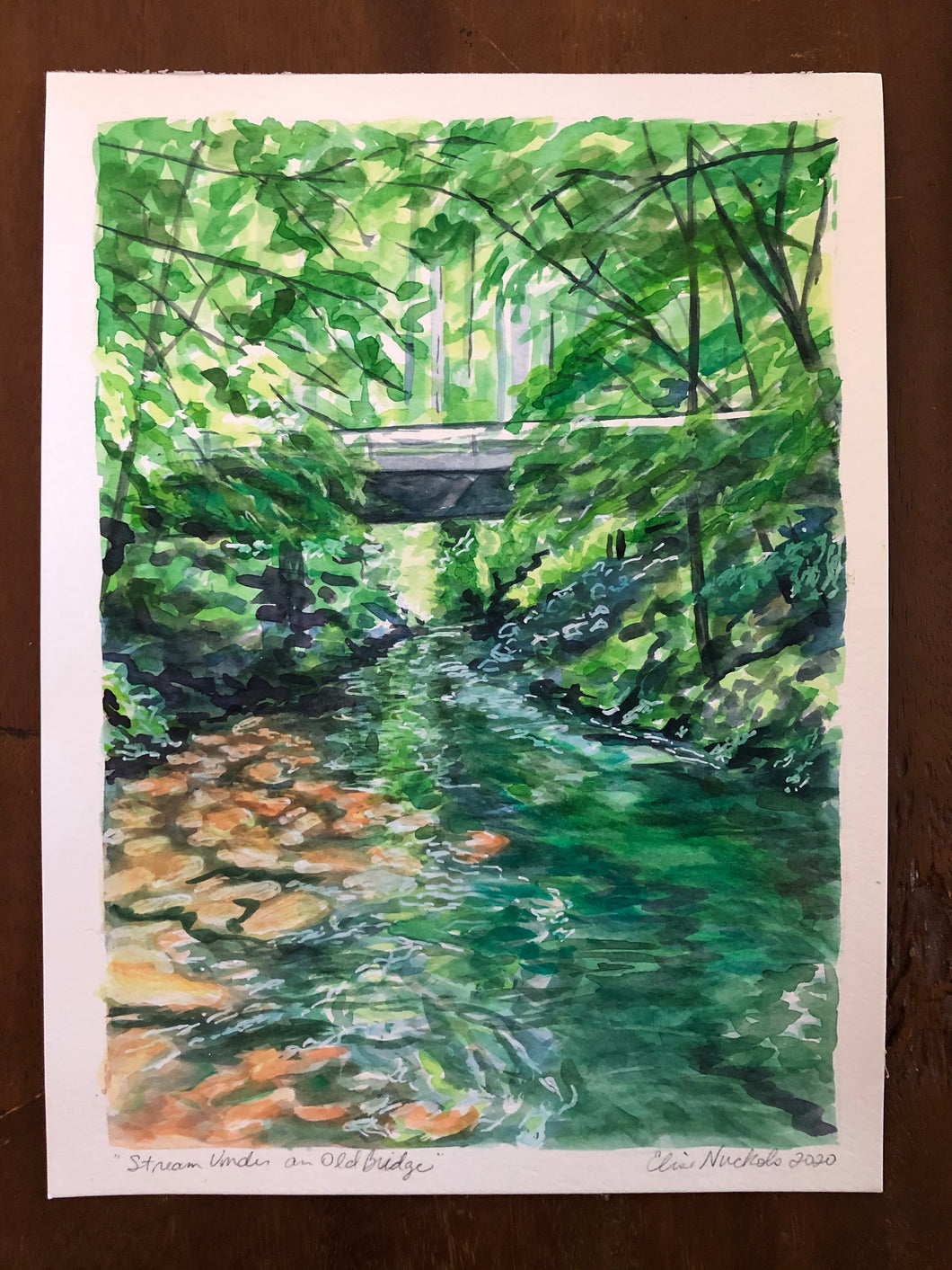 Stream Under an Old Bridge