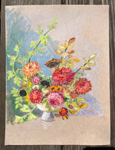 Dahlias, Sunflowers, Coreopsis, and Rose Foliage