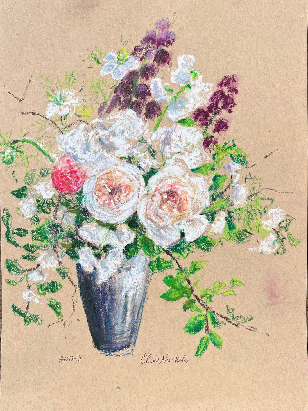 Roses, Fritillaries, and Sweet Peas