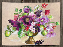 Poppies, Crabapples, Foxgloves, and Blackberries