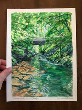 Stream Under an Old Bridge